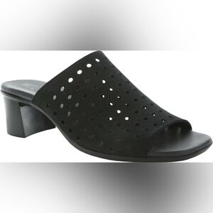 Munro Jules Black Nubuck Mule Size 8 New